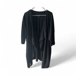 Lane Bryant Black Ponte Knit 3/4 sleeve Jacket 26/28 petite NEW YEAR SALE!!